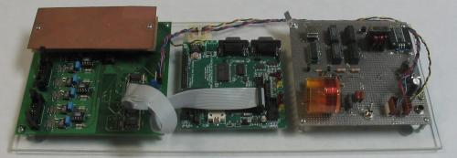 Electronics assembly, showing controller
